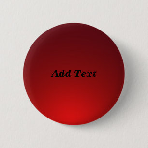 Creëer uw eigen aangepaste rode blanco Sjabloon Ronde Button 5,7 Cm