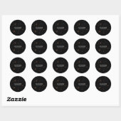 Creëer Uw eigen aangepaste  Ronde Sticker (Vel)