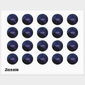 Creëer Uw eigen aangepaste  Ronde Sticker (Vel)