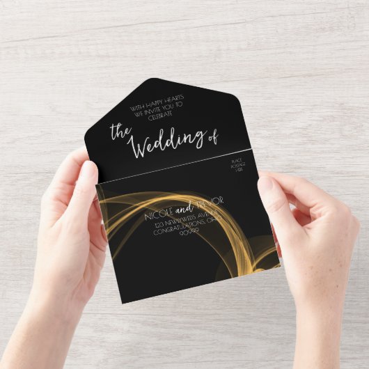 Creëer uw eigen aangepaste rooklint all in one uitnodiging (Opening)