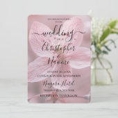Creëer uw eigen aangepaste roze bloem close-up kaart (Staand voorkant)