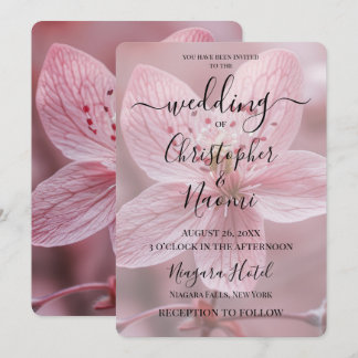 Creëer uw eigen aangepaste roze bloem close-up kaart