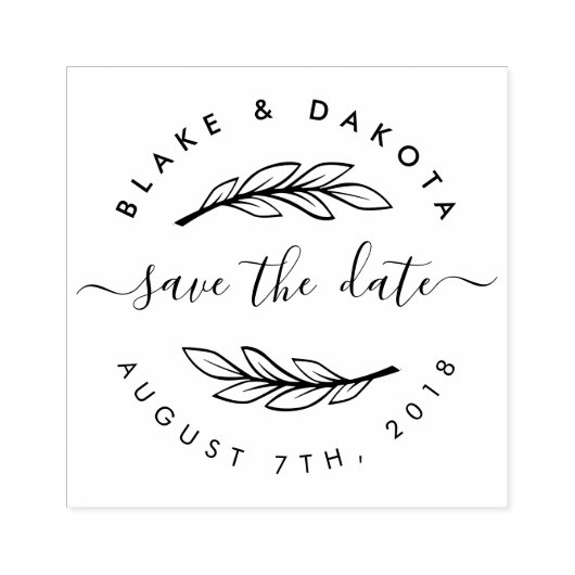 Creëer uw eigen aangepaste Rustic Modern sparen de Rubberstempel (Afrduk)