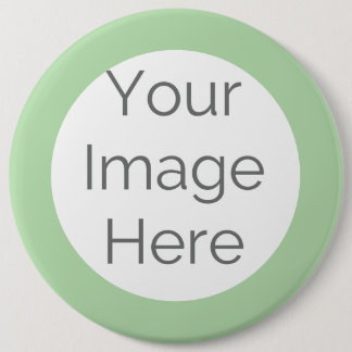 creëer uw eigen aangepaste salie groene foto ronde button 6,0 cm