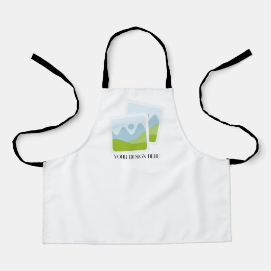 Creëer Uw eigen aangepaste Schort – Upload ontwerp (Voorkant)