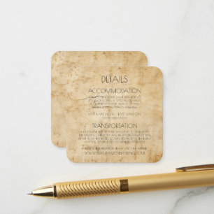 Creëer uw eigen aangepaste sepia distressed age pa informatiekaartje