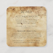 Creëer uw eigen aangepaste sepia oud papier informatiekaartje (Voorkant)