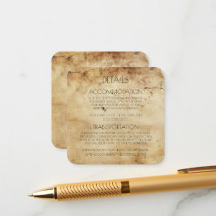 Creëer uw eigen aangepaste sepia oud papier informatiekaartje