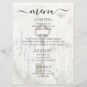 Creëer Uw Eigen Aangepaste Shabby Chic  Sleutel Menu (Voorkant)