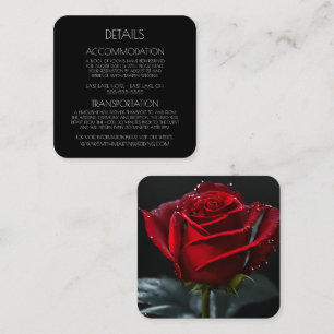 Creëer uw eigen aangepaste single Red Rose Informatiekaartje