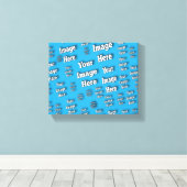 🤍 Creëer uw eigen aangepaste Sjabloon Canvas Afdruk (Insitu (Houten vloer))