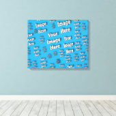 🤍 Creëer uw eigen aangepaste Sjabloon Canvas Afdruk (Insitu (Houten vloer))