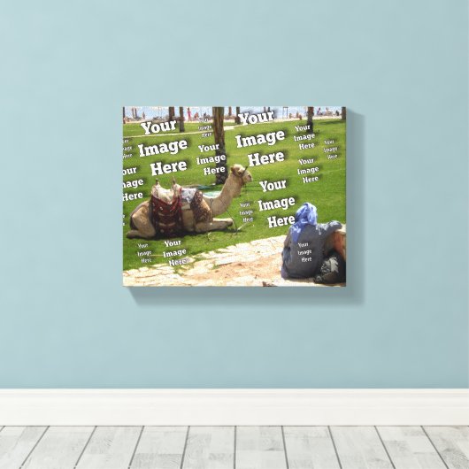 🤍 Creëer uw eigen aangepaste Sjabloon Canvas Afdruk (Insitu (Houten vloer))