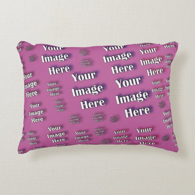 🤍 Creëer uw eigen aangepaste Sjabloon Decoratief Kussen (Voorkant)