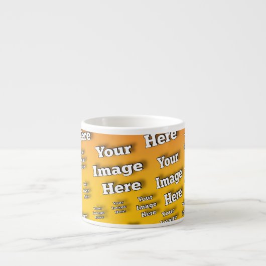 🤍 Creëer uw eigen aangepaste Sjabloon Espresso Kop (Voorkant)