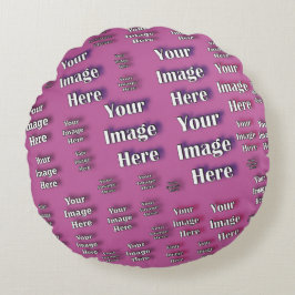 🤍 Creëer uw eigen aangepaste Sjabloon Rond Kussen