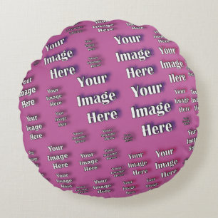 🤍 Creëer uw eigen aangepaste Sjabloon Rond Kussen