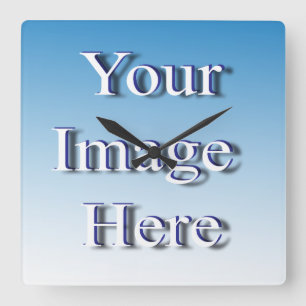 🤍 Creëer uw eigen aangepaste Sjabloon Vierkante Klok