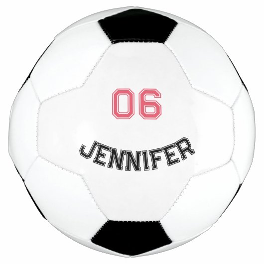 Creëer Uw Eigen Aangepaste Speler Jersey Nummer Na Voetbal (Voorkant)