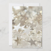 Creëer uw eigen aangepaste sprankelende ivoren ste save the date (Achterkant)