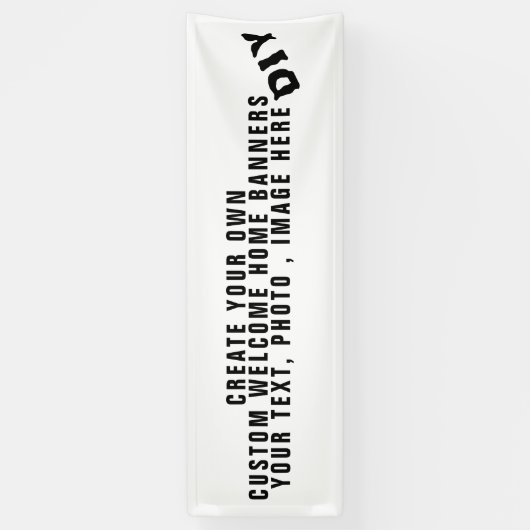 Creëer Uw eigen aangepaste startpunt voor persoonl Spandoek (Verticaal)