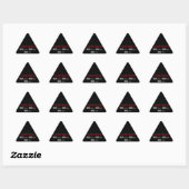 Creëer uw eigen aangepaste Sticker driehoek (Vel)