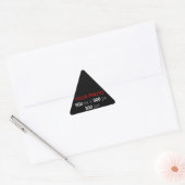 Creëer uw eigen aangepaste Sticker driehoek (Envelop)