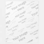 Creëer uw eigen aangepaste tapelandje, groot fleece deken (Voorkant)