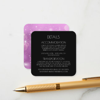 Creëer Uw eigen aangepaste tekst Bokeh Sparkles Informatiekaartje