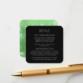 Creëer Uw eigen aangepaste tekst Bokeh Sparkles Informatiekaartje