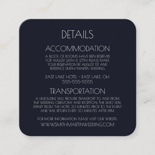 Creëer Uw eigen aangepaste tekst Informatiekaartje (Voorkant)