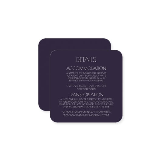 Creëer Uw eigen aangepaste tekst Informatiekaartje (Voorkant / Achterkant in situ)