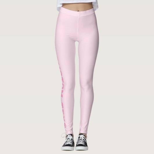 Creëer Uw eigen aangepaste tekst Leggings (Voorkant)