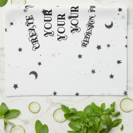 Creëer Uw eigen aangepaste  Theedoek (Gevouwen)