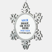 Creëer Uw eigen aangepaste Tin Sneeuwvlok Ornament (Rechts)