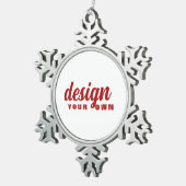 Creëer Uw eigen aangepaste  Tin Sneeuwvlok Ornament (Rechts)