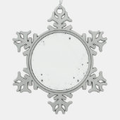 Creëer Uw eigen aangepaste  Tin Sneeuwvlok Ornament (Voorkant)