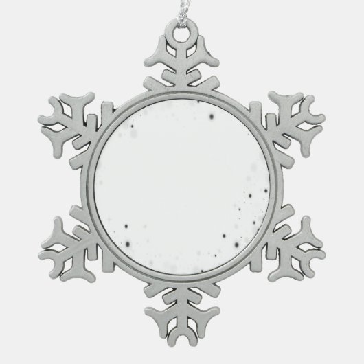 Creëer Uw eigen aangepaste  Tin Sneeuwvlok Ornament (Voorkant)
