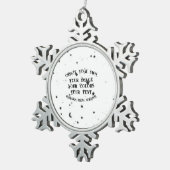 Creëer Uw eigen aangepaste  Tin Sneeuwvlok Ornament (Rechts)