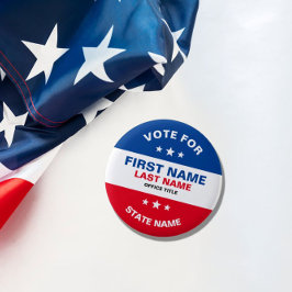 Creëer Uw eigen Aangepaste Verkiezingscampagne But Ronde Button 5,7 Cm