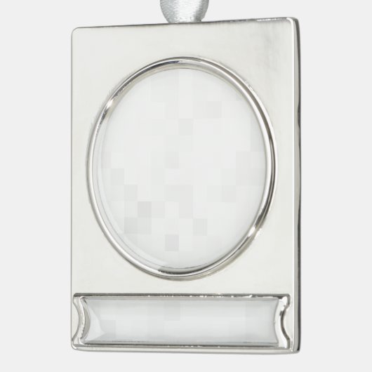 Creëer Uw eigen aangepaste Verzilverd Banner Ornament (Links)