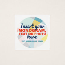 Creëer Uw eigen aangepaste vierkant Visitekaartje