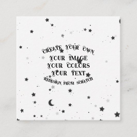 Creëer Uw eigen aangepaste  Vierkante Visitekaartje (Voorkant)