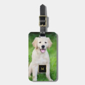 Creëer uw eigen aangepaste volledige fotomonogram bagagelabel (Voorkant verticaal)