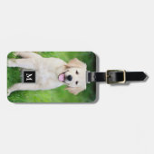 Creëer uw eigen aangepaste volledige fotomonogram bagagelabel (Voorkant horizontaal)