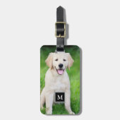 Creëer uw eigen aangepaste volledige fotomonogram bagagelabel (Voorkant verticaal)