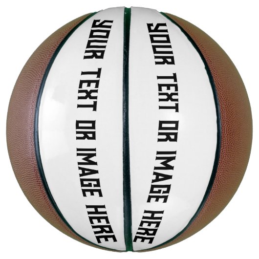 Creëer uw eigen aangepaste volledige grootte basketbal (Verticaal)