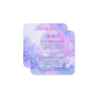 Creëer uw eigen aangepaste Waterverf marmer Informatiekaartje