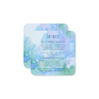 Creëer uw eigen aangepaste Waterverf marmer Informatiekaartje