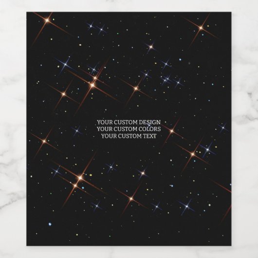 Creëer Uw eigen aangepaste  Wijn Etiket (Enkel label)